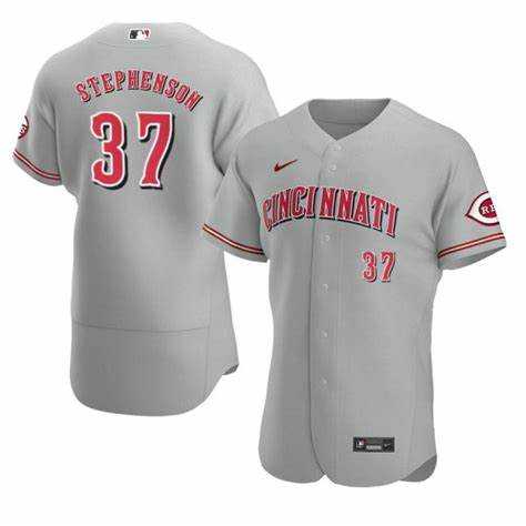 Cincinnati Reds #37 Tyler Stephenson Grey Stitched MLB Flexbase Nike Jersey,We sell and wholesale Cincinnati Reds #37 Tyler Stephenson Grey Stitched MLB Flexbase Nike Jersey on line form chian!